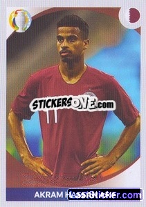 Sticker Akram Hassan Afif (in action) - CONMEBOL Copa América 2021 Preview - Panini