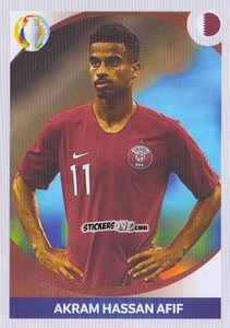 Figurina Akram Hassan Afif (in action) - CONMEBOL Copa América 2021 Preview - Panini