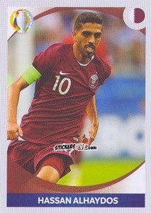 Figurina Hassan Alhaydos (in action) - CONMEBOL Copa América 2021 Preview - Panini