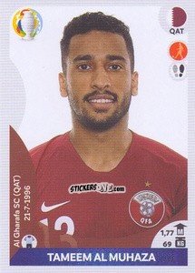 Sticker Tameem Al Muhaza - CONMEBOL Copa América 2021 Preview n. 286 - Panini