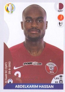 Sticker Abdelkarim Hassan - CONMEBOL Copa América 2021 Preview n. 289 - Panini