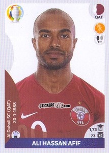 Sticker Ali Hassan Afif - CONMEBOL Copa América 2021 Preview n. 297 - Panini
