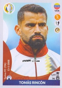 Sticker Tomás Rincón (captain) - CONMEBOL Copa América 2021 Preview n. 305 - Panini