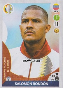 Sticker Salomón Rondón (top scorer) - CONMEBOL Copa América 2021 Preview - Panini