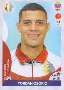 Sticker Yordán Osorio - CONMEBOL Copa América 2021 Preview n. 322 - Panini
