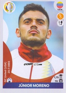 Sticker Júnior Moreno - CONMEBOL Copa América 2021 Preview n. 324 - Panini