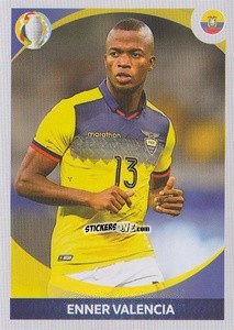 Sticker Enner Valencia (in action) - CONMEBOL Copa América 2021 Preview n. 339 - Panini