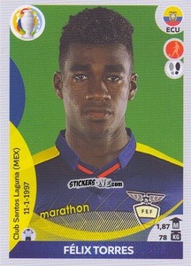 Sticker Félix Torres - CONMEBOL Copa América 2021 Preview n. 346 - Panini