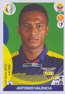 Sticker Antonio Valencia - CONMEBOL Copa América 2021 Preview n. 350 - Panini