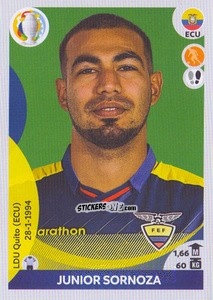 Sticker Junior Sornoza - CONMEBOL Copa América 2021 Preview n. 351 - Panini