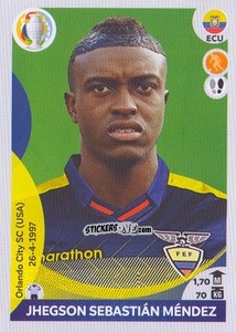 Sticker Jhegson Sebastián Méndez - CONMEBOL Copa América 2021 Preview n. 358 - Panini