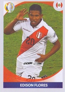 Figurina Edison Flores (in action) - CONMEBOL Copa América 2021 Preview - Panini