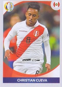 Sticker Christian Cueva (in action) - CONMEBOL Copa América 2021 Preview n. 372 - Panini