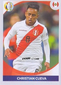 Cromo Christian Cueva (in action) - CONMEBOL Copa América 2021 Preview - Panini