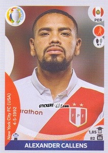 Sticker Alexander Callens - CONMEBOL Copa América 2021 Preview n. 375 - Panini