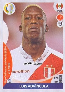 Sticker Luis Advíncula - CONMEBOL Copa América 2021 Preview n. 377 - Panini