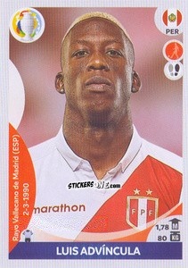 Cromo Luis Advíncula - CONMEBOL Copa América 2021 Preview - Panini