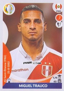 Sticker Miguel Trauco - CONMEBOL Copa América 2021 Preview n. 378 - Panini