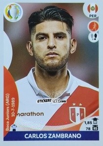 Sticker Carlos Zambrano - CONMEBOL Copa América 2021 Preview n. 381 - Panini