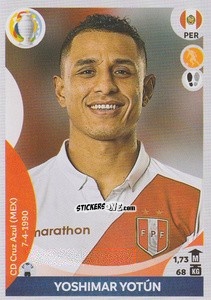 Sticker Yoshimar Yotún - CONMEBOL Copa América 2021 Preview n. 383 - Panini