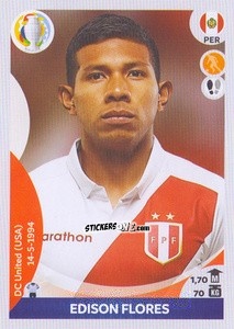 Sticker Edison Flores - CONMEBOL Copa América 2021 Preview n. 384 - Panini