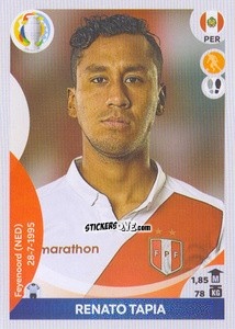 Sticker Renato Tapia - CONMEBOL Copa América 2021 Preview n. 385 - Panini
