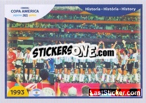 Sticker Argentina 1993 (Highest scoring team) - CONMEBOL Copa América 2021 Preview - Panini