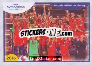 Sticker Chile (Copa America Centenary Champion) - CONMEBOL Copa América 2021 Preview - Panini