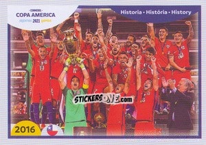 Sticker Chile (Copa America Centenary Champion) - CONMEBOL Copa América 2021 Preview n. 394 - Panini