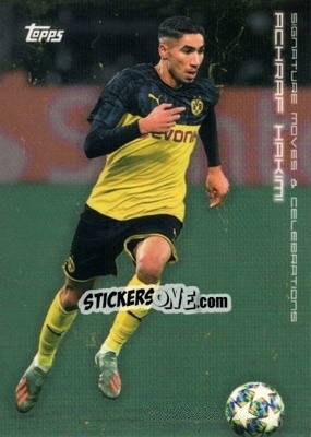 Sticker Achraf Hakimi - BVB Borussia Dortmund 2020 n. 29 - Topps
