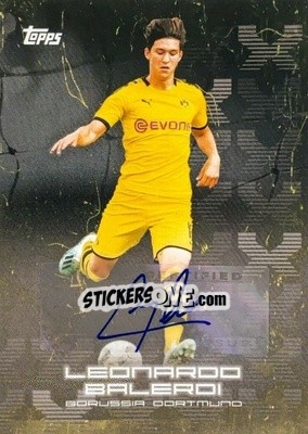 Sticker Leonardo Balerdi - BVB Borussia Dortmund 2020 n. 7AU - Topps