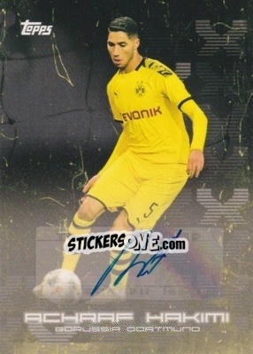 Sticker Achraf Hakimi - BVB Borussia Dortmund 2020 n. 11AU - Topps