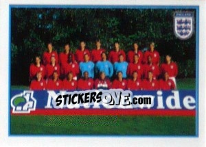 Figurina Team photo - UEFA Euro Belgium-Netherlands 2000 - Merlin