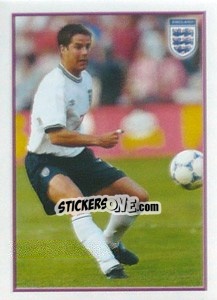 Sticker Jamie Redknapp - UEFA Euro Belgium-Netherlands 2000 n. 20 - Merlin