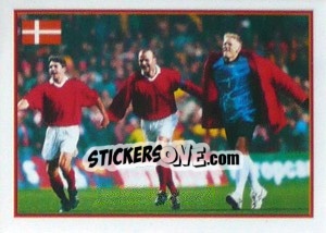Sticker Denmark - UEFA Euro Belgium-Netherlands 2000 - Merlin