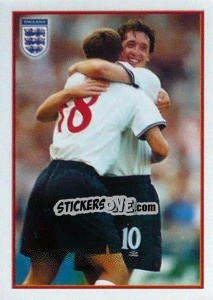Sticker England - UEFA Euro Belgium-Netherlands 2000 - Merlin