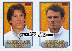 Sticker Ziege / Hamann  - UEFA Euro Belgium-Netherlands 2000 n. 44 - Merlin