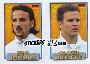 Cromo Jeremies / Bierhoff  - UEFA Euro Belgium-Netherlands 2000 - Merlin