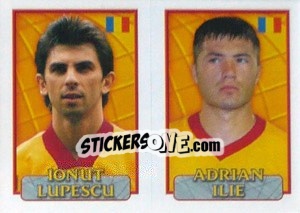 Sticker Lupescu / Ilie  - UEFA Euro Belgium-Netherlands 2000 n. 52 - Merlin