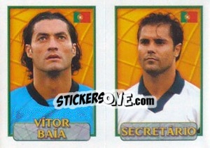 Sticker Baia / Secretario  - UEFA Euro Belgium-Netherlands 2000 - Merlin