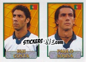 Sticker Rui Costa / Sousa  - UEFA Euro Belgium-Netherlands 2000 n. 58 - Merlin