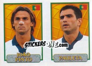 Cromo João Pinto / Pauleta  - UEFA Euro Belgium-Netherlands 2000 - Merlin