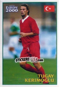 Sticker Tugay Kerimoglu (Turkey) - UEFA Euro Belgium-Netherlands 2000 - Merlin