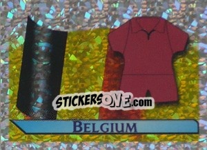 Figurina Flag and Kit - UEFA Euro Belgium-Netherlands 2000 - Merlin