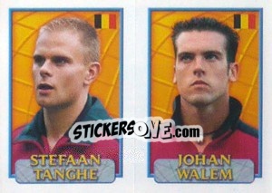 Sticker Tanghe / Walem  - UEFA Euro Belgium-Netherlands 2000 n. 75 - Merlin