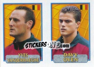 Sticker Van Der Haeghe / Oyen  - UEFA Euro Belgium-Netherlands 2000 n. 76 - Merlin