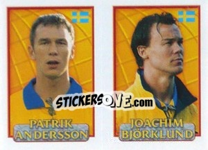 Figurina P.Andersson / Björklund  - UEFA Euro Belgium-Netherlands 2000 - Merlin