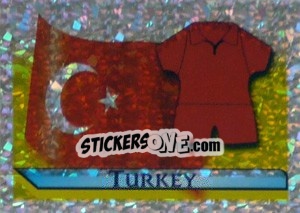 Sticker Flag and Kit - UEFA Euro Belgium-Netherlands 2000 n. 86 - Merlin