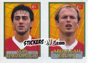 Sticker Ogün / Abdullah  - UEFA Euro Belgium-Netherlands 2000 - Merlin