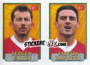Sticker Sergen / Tayfur  - UEFA Euro Belgium-Netherlands 2000 - Merlin